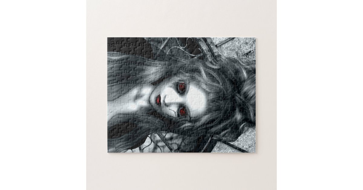 Forgotten Tempest Gothic Art Puzzle Zazzle