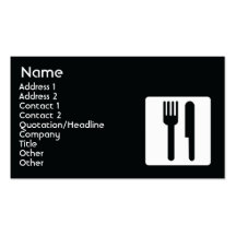 Fork and Knife - Business Business Cards