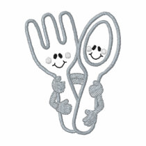 Fork and Spoon embroidered shirts by ZazzleEmbroidery Fork and Spoon embroidered shirts