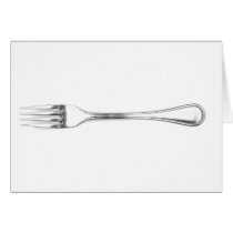Fork Art Greeting Card