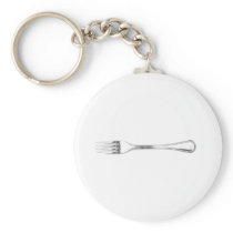 Fork Art Keychain