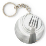 fork in glass key chain