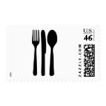 fork knife spoon icon stamp