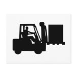 Fork-lift operator post card