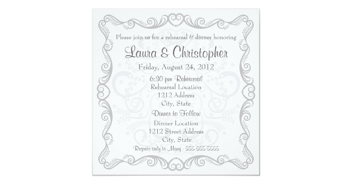 Fork Spoon Knife Rehearsal Dinner Invitation Zazzle