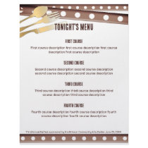 fork stuck tomato spoon knife dining recipe insert letterhead template
