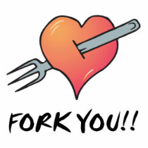 fork you photo sculptures