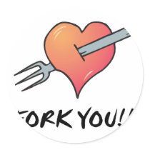fork you sticker