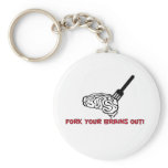 Fork Your Brains Out! Keychains