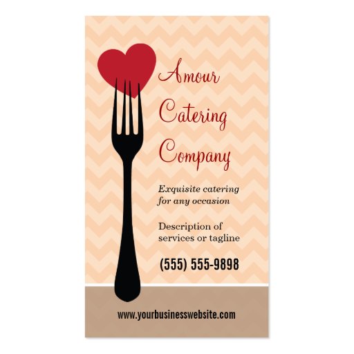 Forked Heart Restaurant/Catering Business Card