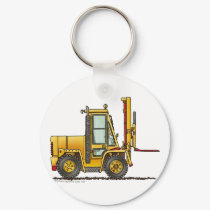 Forklift Truck Construction Key Chains keychains