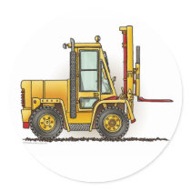 Forklift Truck Kids Sticker