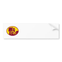 Forklift Truck Operator Retro Bumper Sticker