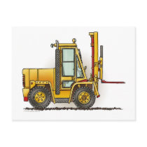 Forklift Truck Post Card