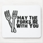 Forks Be With You Mouse Pads