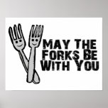 Forks Be With You Print