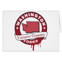 FORKS VAMPIRE COUNTRY GREETING CARD