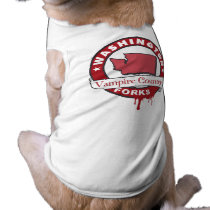 FORKS VAMPIRE COUNTRY DOG T SHIRT
