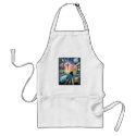Forlorn Figure Colorful Universe Cross aprons