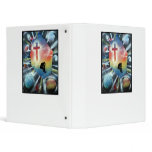 Forlorn Figure Colorful Universe Cross Binder
