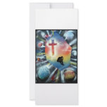 Forlorn Figure Colorful Universe Cross rack cards
