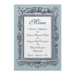 Formal Baroque 20th Anniversary Dinner Menu Custom Invite