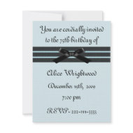 Formal Birthday Invitation invitation