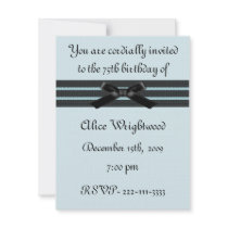 Formal Birthday Invitation