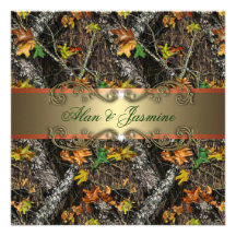 Formal Camo Wedding Invitations