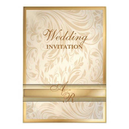 Champagne Wedding Invitations