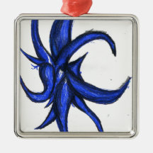 Formal Chaotic Entropic Entity Christmas Tree Ornament