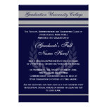 Formal College Graduation Announcements ~ Blue invitations