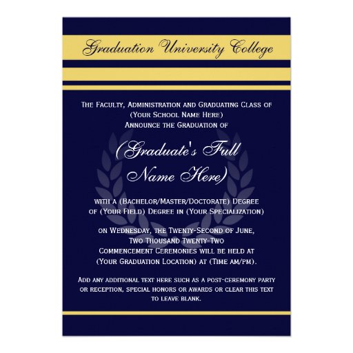 College Graduation Invitations 19