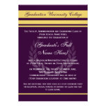 Formal College Graduation Announcements ~Purple invitations