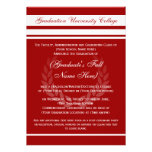 Formal College Graduation Announcements (Red) invitations