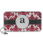 Formal Damask Monogram Mp3 Speakers