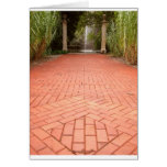 Formal Garden Path to Water Fountain Cards