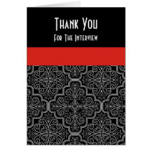 Formal Interview Thank You Card