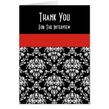 Formal Interview Thank You Card