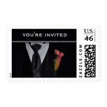 Formal invitation postage stamp