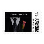 Formal invitation postage stamp
