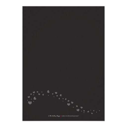 Formal Lace Doily Wedding Invitation (black)