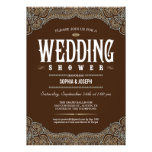 Formal Paisley Wedding Shower Invitations