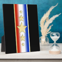 Formal Patriotic Stars Photo Plaque
