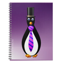 Formal Penguins: Purple Notebook