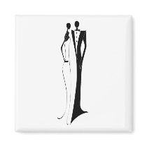 Formal Reception for the Bride and Groom magnets by White_Wedding Formal Reception for the Bride and Groom magnets