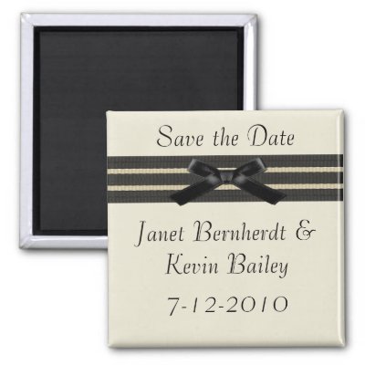 Formal Save the Date magnet