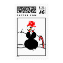 Formal Snowman Stamps stamp