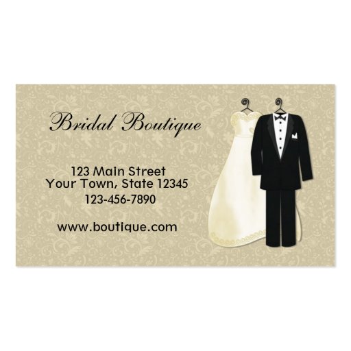 Formal Wear Business Card Zazzle