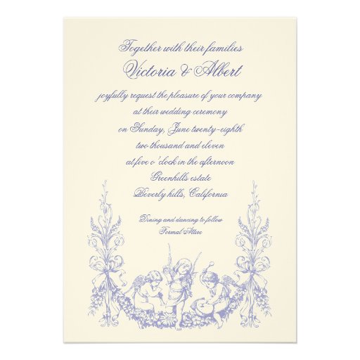 FORMAL WEDDING INVITATION  Zazzle